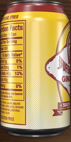 Buffalo Rock Ginger Ale can rotation 8