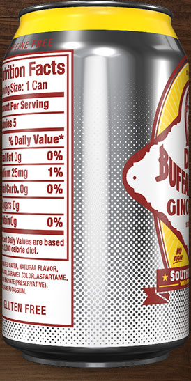Diet Buffalo Rock Ginger Ale can rotation 8